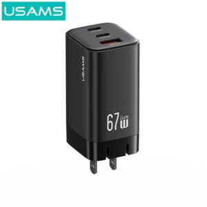 Củ sạc nhanh 3 cổng A+C+C 3 USAMS CC272 67W Gan