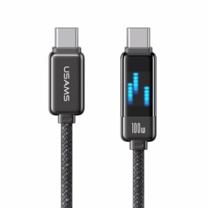 Cáp Sạc USAMS SJ744 Type-C To Type-C 100W Zinc Alloy Fast Charging Data Cable - Meteor Series 1.2M