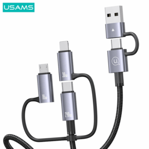 Cáp Sạc Nhanh 6 in 1 USAMS SJ737 240W USB/Type-C sang MLC