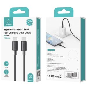 Cáp Sạc Nhanh USAMS SJ711 Type-C To Type-C 60W Fast Charging Data Cable – YD Series 1M