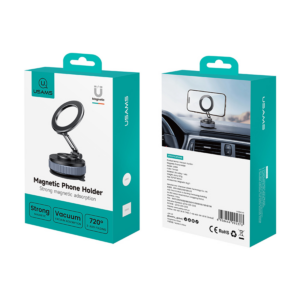 Đế Giữ Điện Thoại Hút Chân Không + Từ Tính Trên Ô Tô USAMS ZJ084 (3-Axis folding, N52 Strong magnetic adsorption, 720° Rotation)