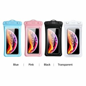 Túi Chống Nước Điện Thoại USAMS YD011 (For phones =< 7-inch, IP68, With Removable Lanyard, HD View, Double Pocket Design, High Sealability No Leakage, With Lanyard 440mm)
