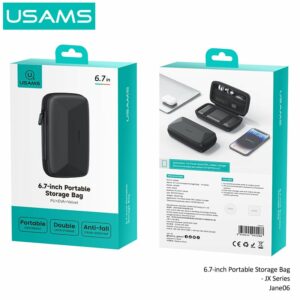 Túi phụ kiện chống nước đa năng USAMS Jane06 6.7-inch Portable Storage Bag (JX Series) – BLACK